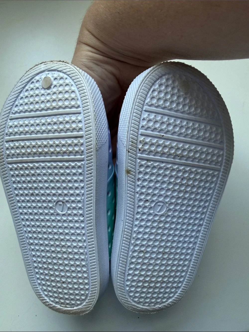 The Children's Place Kids Gradient Aqua Lavender Slip-On Water Shoes